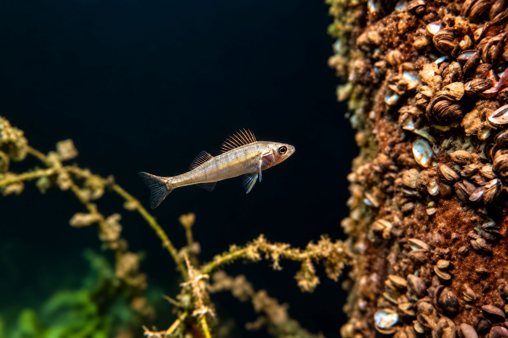 junger Flussbarsch